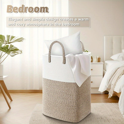 2-Pack 15.85gal\u002F 21.13gal\u002F 26.42gal Large size storage Artfeel Laundry Basket, Woven Cotton Rope Laundry Hamper Versatile Storage for Dirty Clothes, Baby Toys, and Blankets in Bathroom, Nursery, and Living Room Christmas ornament