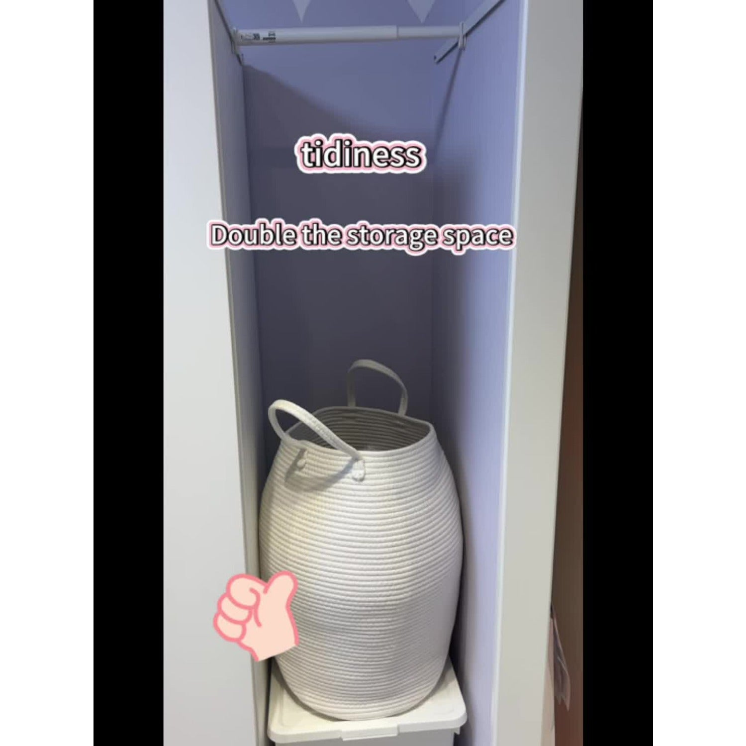 1pc Bohemian Laundry Hamper Basket 22.0inch Tall Foldable Clothes Hamper with Extended Handles Oval Fabric Storage for Bedroom Bathroom Organization Textured Weave Pattern No Tassel, Laundry Hampers