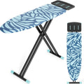 Full Size Heavy-Duty Ironing Board with Heat-Resistant Cover & Iron Rest - Adjustable Height (28-36\